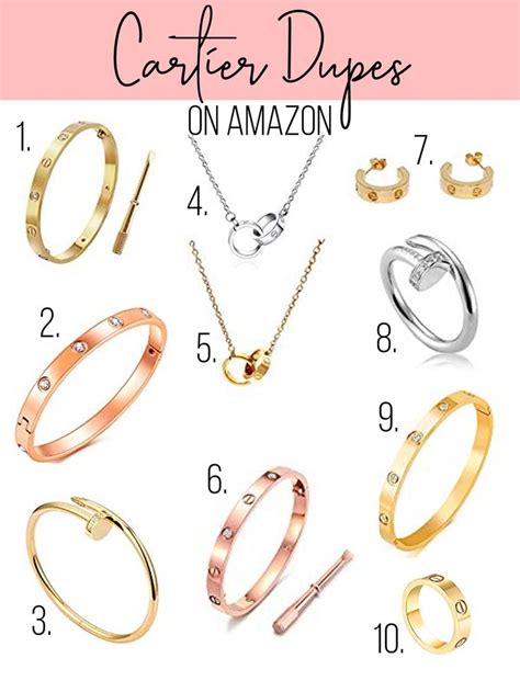 cartier love ring dupe ebay|cartier love necklace dupe amazon.